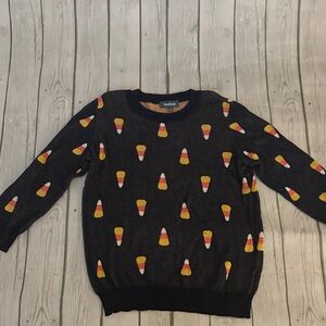Modcloth Navy Candy Corn Sweater